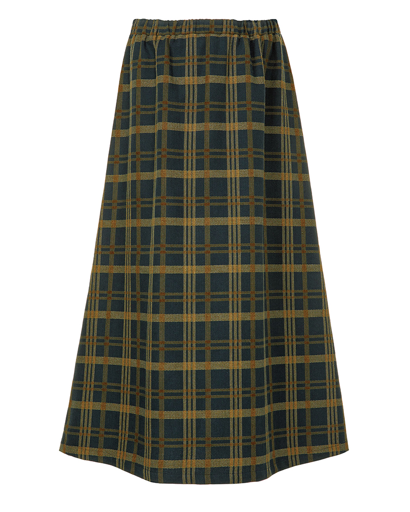 ウエストゴムのAラインスカート(6058)"