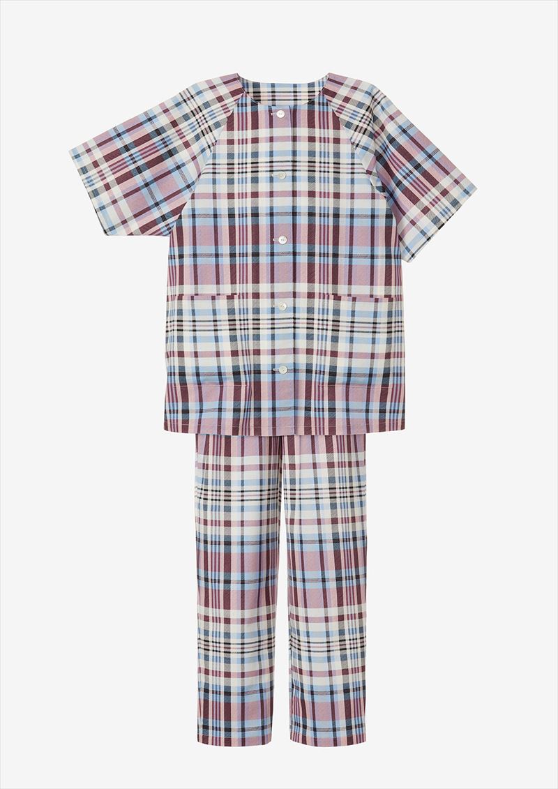 衿なしラグラン袖パジャマ(7502)