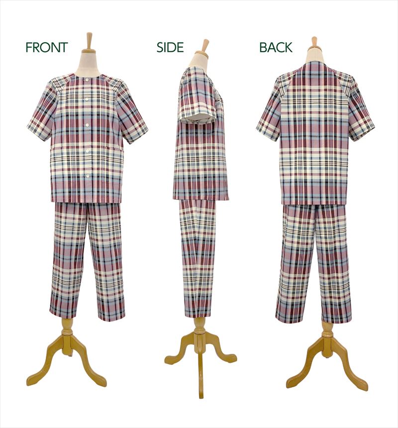 衿なしラグラン袖パジャマ(7502)