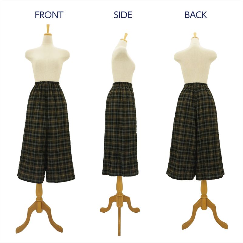 ウエストゴムのギャザーパンツ(6542)"/